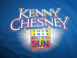 Kenny Chesney Brothers Of The Sun Tour 2012 Dates Blue Graphic Print T S... - £13.72 GBP