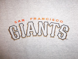 MLB San Francisco Giants Baseball Logo Gray Graphic T-Shirt - XL - £13.56 GBP