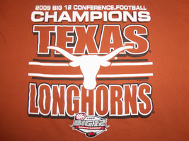 NCAA University of Texas Longhorns &#39;09 Football Champs LS Graphic T Shirt XL - £14.28 GBP