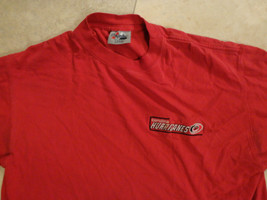 Carolina Hurricanes Majestic Nhl Red Sewn T Shirt Adult L Free Us Shipping - £14.62 GBP