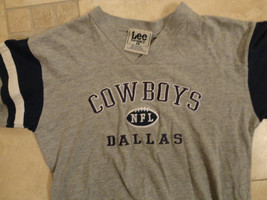 GRAY DALLAS COWBOYS  NFL EMBROIDERED  LEE SPORT SHIRT YOUTH L FREE US SH... - £18.62 GBP