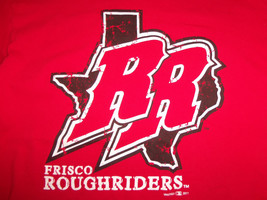 Minor League Baseball Frisco Roughriders Red Graphic Print TShirt M - £13.32 GBP