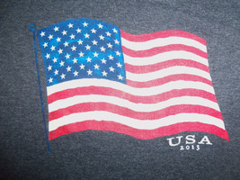 United States Of America USA Flag 2013 Patriotic Blue 60/40 Graphic T Sh... - $17.25