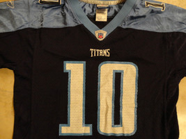 Tennessee Titans #10 Vince Young Reebok Jersey Youth L Nice Free Us Shipping - £12.50 GBP