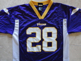 Adrian Peterson # 28 Minnesota Vikings Nfl Jersey Youth L Excellent Free Us Ship - £17.11 GBP