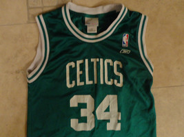 Green Boston Celtics Nba Pierce  #34 Youth M Reebok Jersey Free Us Shipping - £16.09 GBP