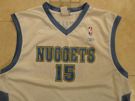 White Denver Nuggets Anthony  #15 Adult Xl Nba Reebok Jersey Free Us Shipping - £19.65 GBP