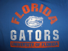 NCAA Florida University Gators Football Blue Graphic Print TShirt L - £13.03 GBP