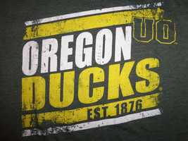 NCAA Oregon University Ducks Football Green 54/46 Graphic Print TShirt L - £14.26 GBP