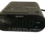 Sony Dream Machine AM FM Dual Alarm Clock Radio Model ICF-C218 Auto Time... - £9.02 GBP