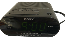 Sony Dream Machine AM FM Dual Alarm Clock Radio Model ICF-C218 Auto Time Set - £8.99 GBP