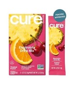 (3 boxes) Cure Hydration | Plant-Based Electrolyte Drink Mix | Tropical ... - $47.08 CAD
