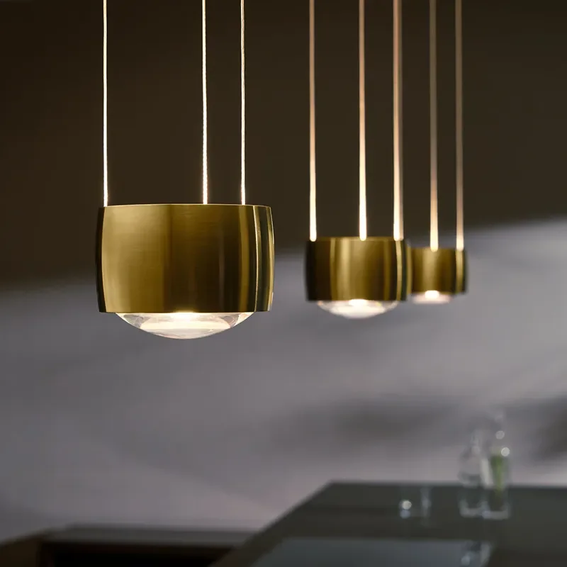 Sento Sospeso Pendant Light designer potlight luxury chrome light for Ki... - $224.05+