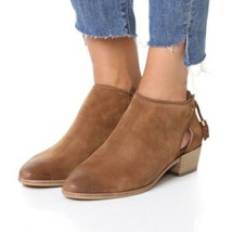 MICHAEL KORS Jennings Chestnut Suede Tasseled Booties Women&#39;s Size 9M - £21.65 GBP