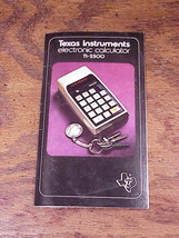 Texas Instruments TI-2500 Calculator Instruction Owner&#39;s Manual only, TI 2500 - £4.75 GBP