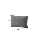 Rajni Patio Pillow (1Pc), Gray Fabric - $1,233.91 MXN
