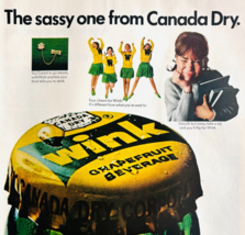 1966 Canada Dry Wink Soda Advertisement Vintage Grapefruit Pop Beverage ... - €21,56 EUR