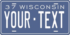 Wisconsin 1937  License Plate Personalized Custom Auto Bike Motorcycle Moped  - $10.99+