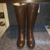 Matisse Brown DESTRY Leather Riding Knee High Boot Women Size 8.5m - $59.00