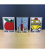 Lot Of 3 New York Refrigerator Magnet NY Souvenir By Mary Ellis - €12,89 EUR