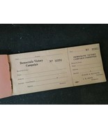 Vintage Democratic Victory Campaign Unused Donation Receipt Book Burnet ... - £19.34 GBP