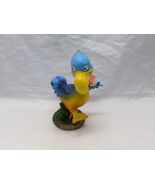 Blue And Yellow Dodo With Shell In Mouth Ceramic Figure 4&quot; - $23.17 CAD