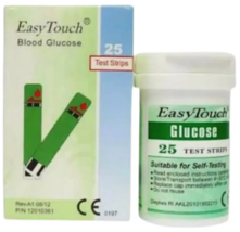 Original New Easy Touch For Blood Glucose Level Check - 25 Test Strips FREE SHIP - £25.50 GBP
