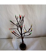 Home Accents LED Lighted Hickory Tree 9&quot; Battery Op Christmas Accessory - £10.32 GBP