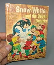 Snow White and the Seven Dwarfs Children&#39;s Book Rand McNally 1959 Junior Elf Boo - £7.89 GBP