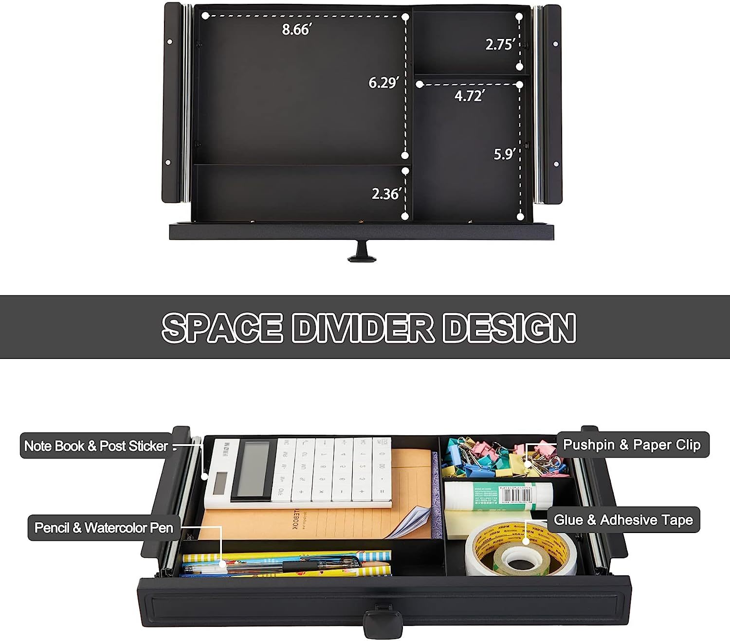 The Gome Under Desk Slide Out Pencil Drawer and 50 similar items