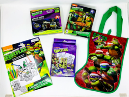 TMNT Christmas Stocking Hanger Activity Bundle 6 Piece Set - £11.99 GBP