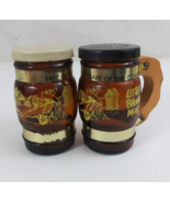 Vintage Lake Of The Ozarks Little Brown Jug 3.25&quot; Salt &amp; Pepper Shakers - $16.28 CAD