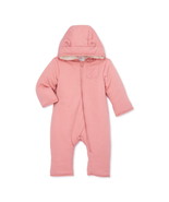 Wonder Nation Baby Hooded Pointelle Pram, Size 3-6M Color Coral Castle - $364.70 MXN