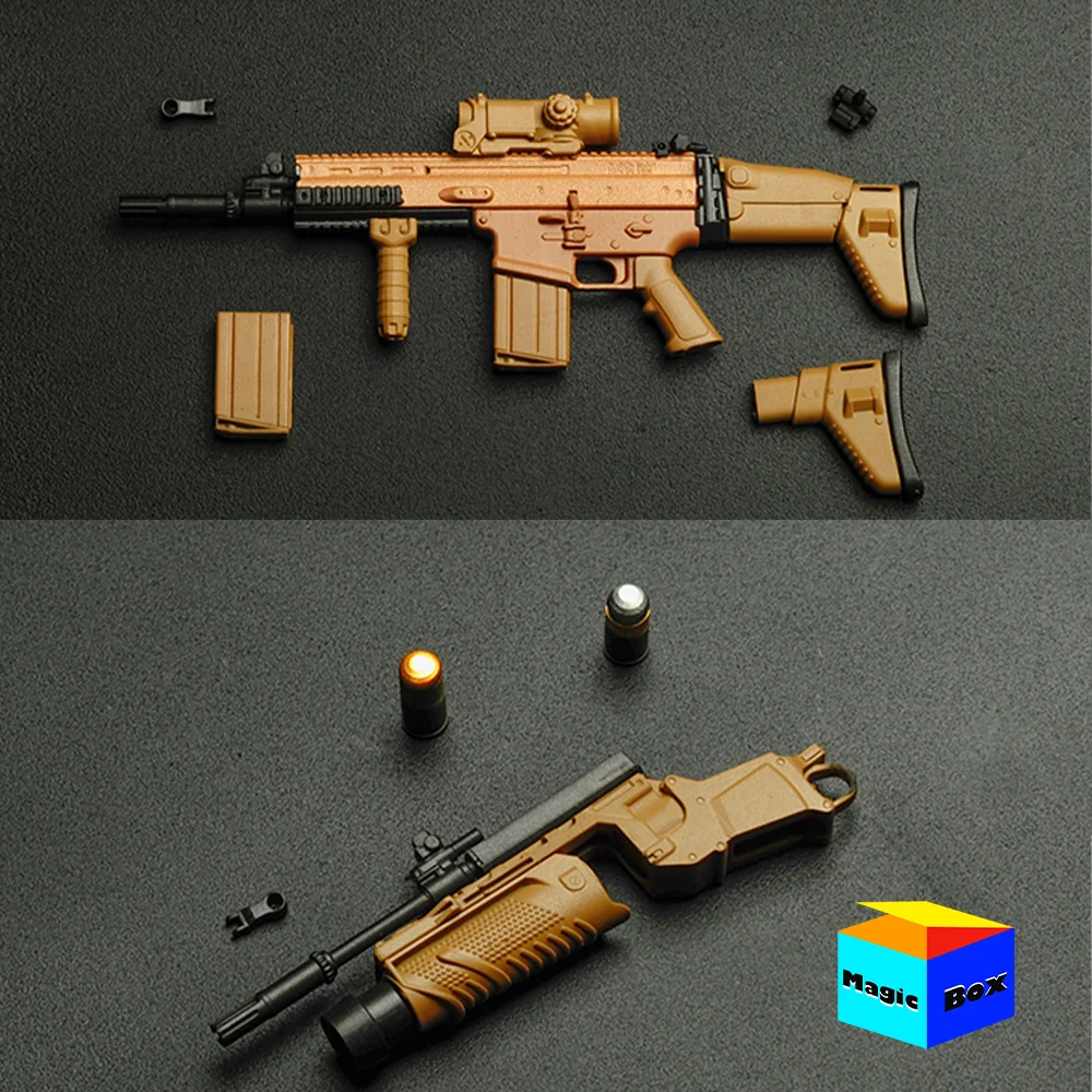 Hot Sale 1/12 Scale Soldier SCARH Special Force Military Mini Assault Gun Weapon - £20.13 GBP+