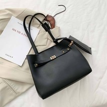 Fashion Pu Leather Women&#39;s Handbags Large Capacity Designer Casual Ladies Tote F - £21.63 GBP