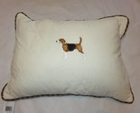 Ralph Lauren Alastair Heritage Corduroy Cream Dog Beagle Pillow $255 - $115.15