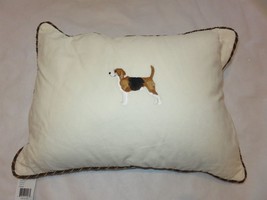 Ralph Lauren Alastair Heritage Corduroy Cream Dog Beagle Pillow $255 - £90.17 GBP