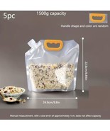 5pcsx24.9cm Sealed Bag, Fresh-keeping Bag, Transparent Kitchen Food Storage - £8.43 GBP