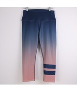 Alo Yoga Airbrush Cropped Leggings Woman&#39;s Sz Large Blue Pink Ombre High... - £23.29 GBP
