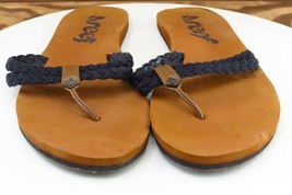 Reef Sz 10 M Black Flip Flop Synthetic Women Sandals - £15.76 GBP
