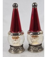 Towle Silversmiths Christmas Santa Waterglobe Snow Globe Salt Pepper Sha... - $20.89