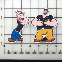 Popeye And Bluto 4&quot;&quot; Tall Vinyl Decal Sticker Set New - $11.68