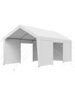 Grey Heavy Duty Carport Canopy 10x20ft with Sidewalls - €447,79 EUR