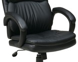 Office Star Executive Chair With High Back, Thick Padded Contour Seat An... - £187.98 GBP