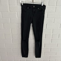 Abercrombie Fitch Signature Collection Skinny Jeans Womens 27x26 Black D... - $23.51