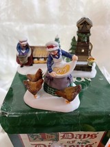 Dept 56 Dickens Village 12 Days of Christmas &quot;Three French Hens&quot; Retired 58378 - £17.74 GBP