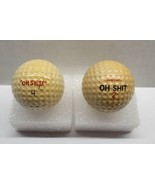 Lot Of 2 Oh Sh*t! Logo Novelty Golf Balls - £15.81 GBP