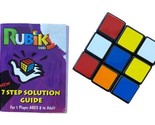 Rubiks Cube  Brain Teaser  game  puzzle with instruct Booklet 2.25 inche... - £7.35 GBP