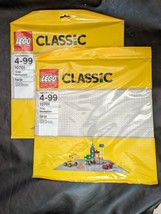 Lot of 2 New Lego Classic Gray Baseplates 15 x 15 In 10701 - £21.01 GBP
