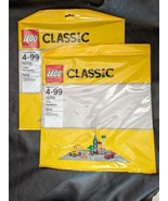 Lot of 2 New Lego Classic Gray Baseplates 15 x 15 In 10701 - £20.10 GBP